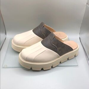 SOREL Rein CB Clogs Shoes sz 7.5 Cream Brown Slip On New